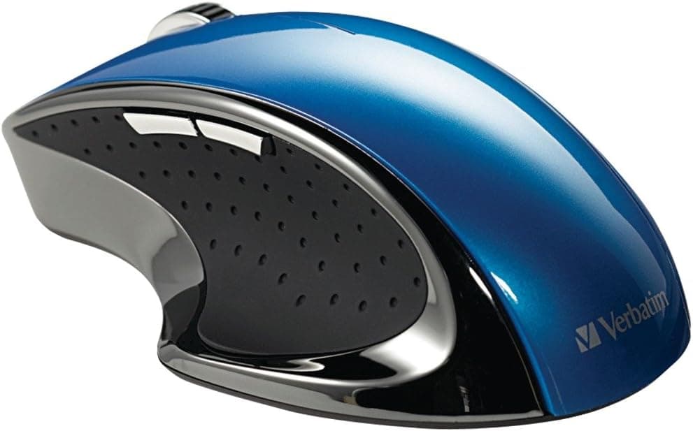 Verbatim Ergo Wireless Desktop Optical Mouse, Blue 97593