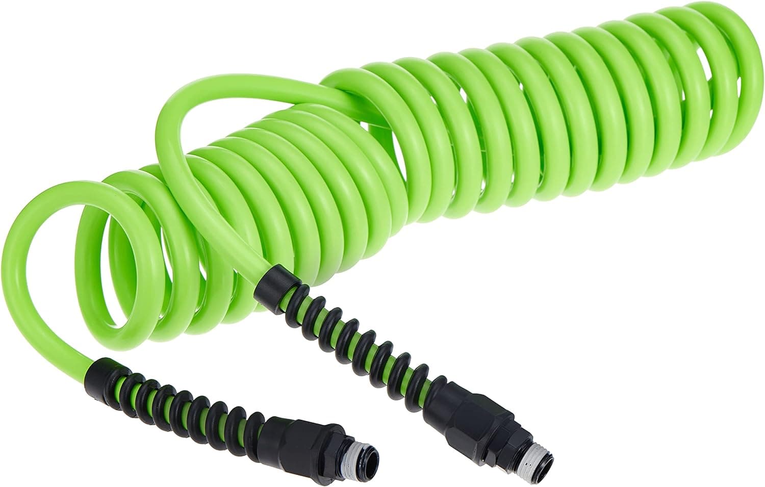 Flexzilla Polyurethane Recoil Air Hose, 1/4 in. x 15 ft., ZillaGreen - LP1415AFZ