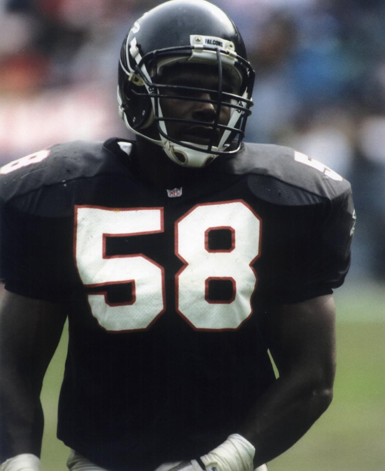 JESSIE TUGGLE ATLANTA FALCONS 8X10 SPORTS ACTION PHOTO (G)