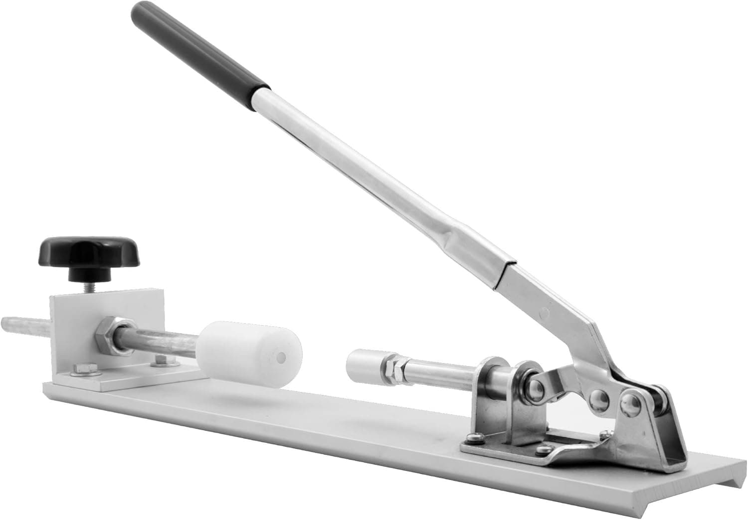 Pen Press with Anodized Aluminum Base and Adjustable Assembly Rod with UHMW Pressure Stop for Assembling Pen Parts | Exerts up to 30 Pounds of Pressure