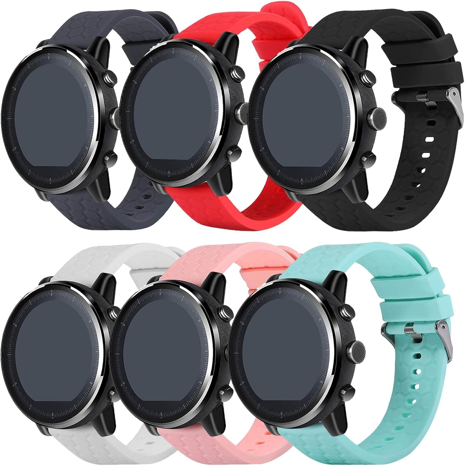 TenCloud Bands Compatible with Yamay SW022/FITNIV IW1 Watch Band Waterproof Silicone Straps Sport Wristbands for FITNIV IW1 Smartwatch