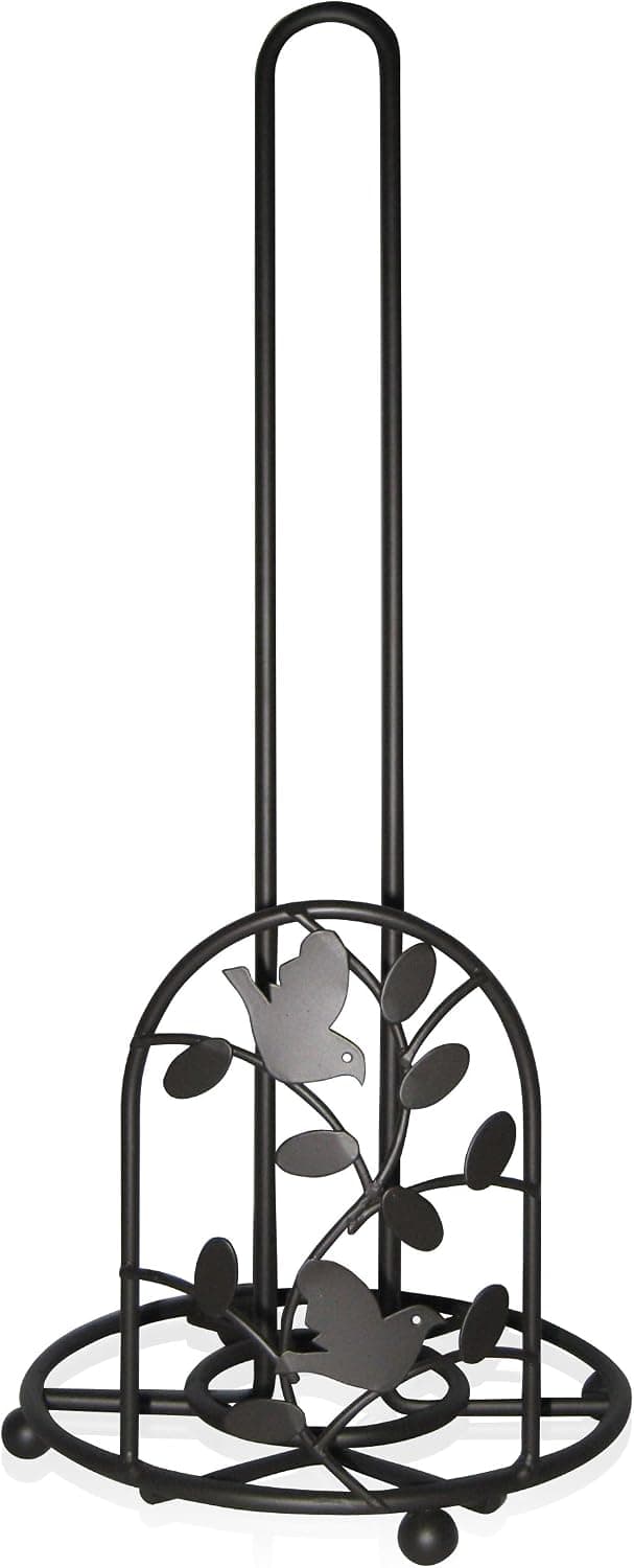 Home Basics PH10975 Birdsong Collection Paper Towel Holder, Brown