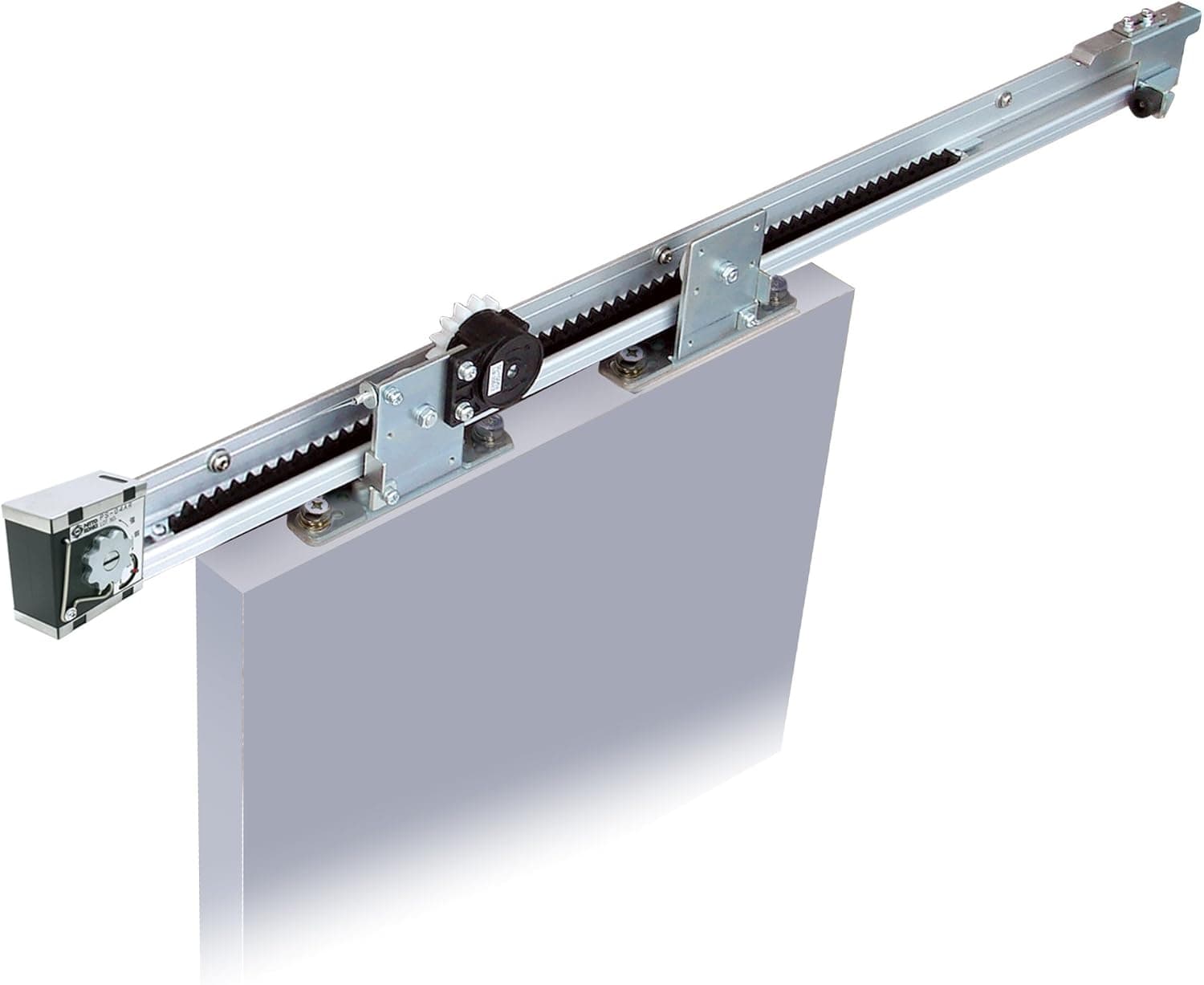 NSC-C60V-22 Sliding Door Closer for barn Door (Medium-Heavy Duty Model up to 132lbs Doors), Self Closing, Complete System with 86" Rrail (UP to 132LBS Doors)