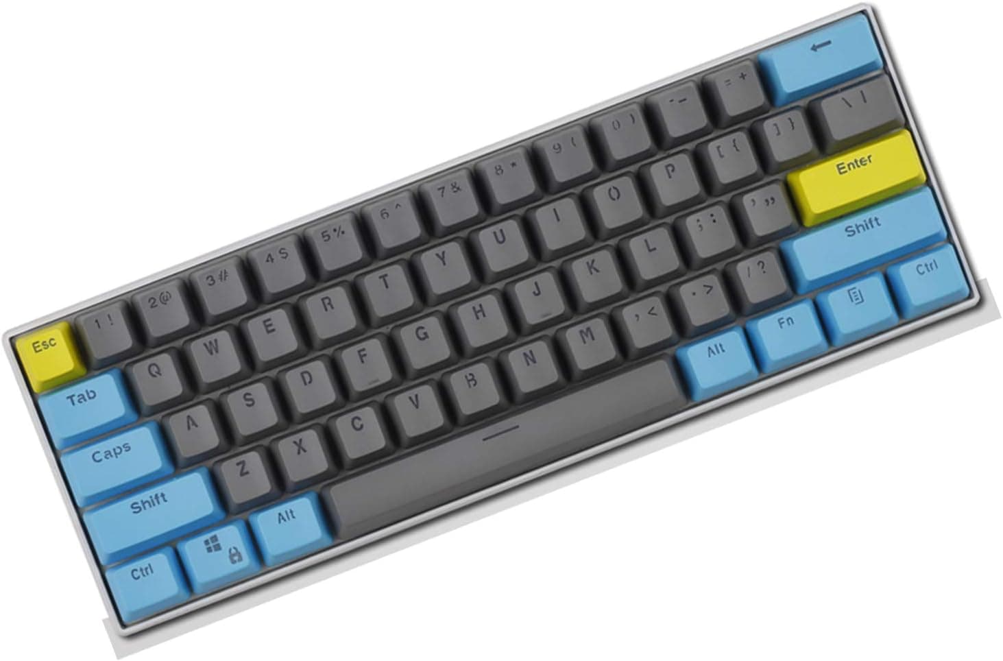 SSSLG 60% Key Cap, PBT Keycap, OEM Height 61 Keycap Matte Texture, Suitable for Mechanical Keyboard (MX Switch),Black