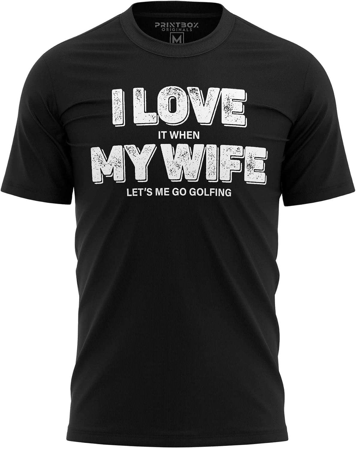 Golf Shirt for Men, Gift for Husband, Golf Gifts for Men, Funny Shirts T Shirt Top Wife Lets Me Go Golfing