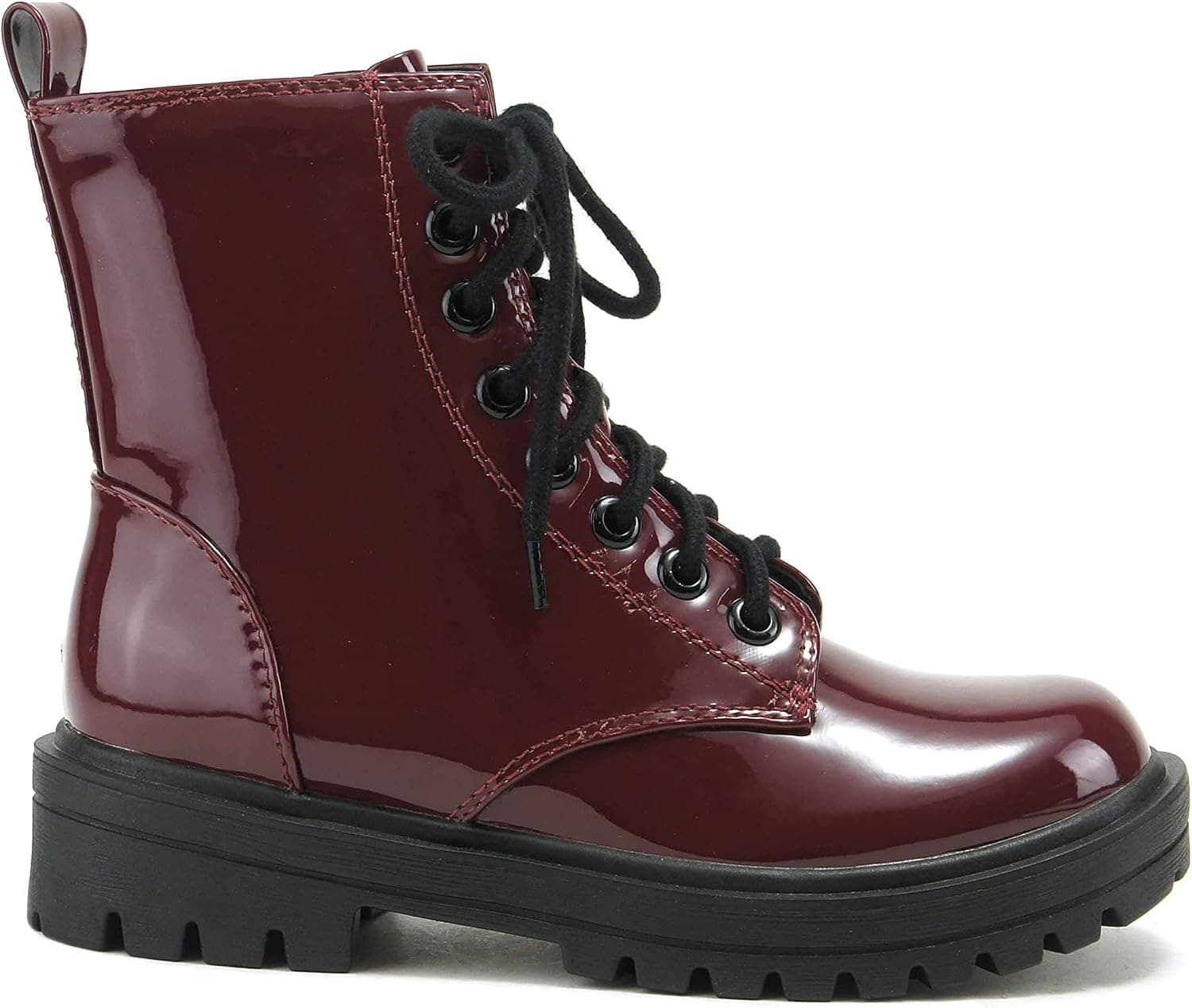 Soda Women Combat Army Military Motorcycle Riding Platform Boots Side Zipper Firm-S