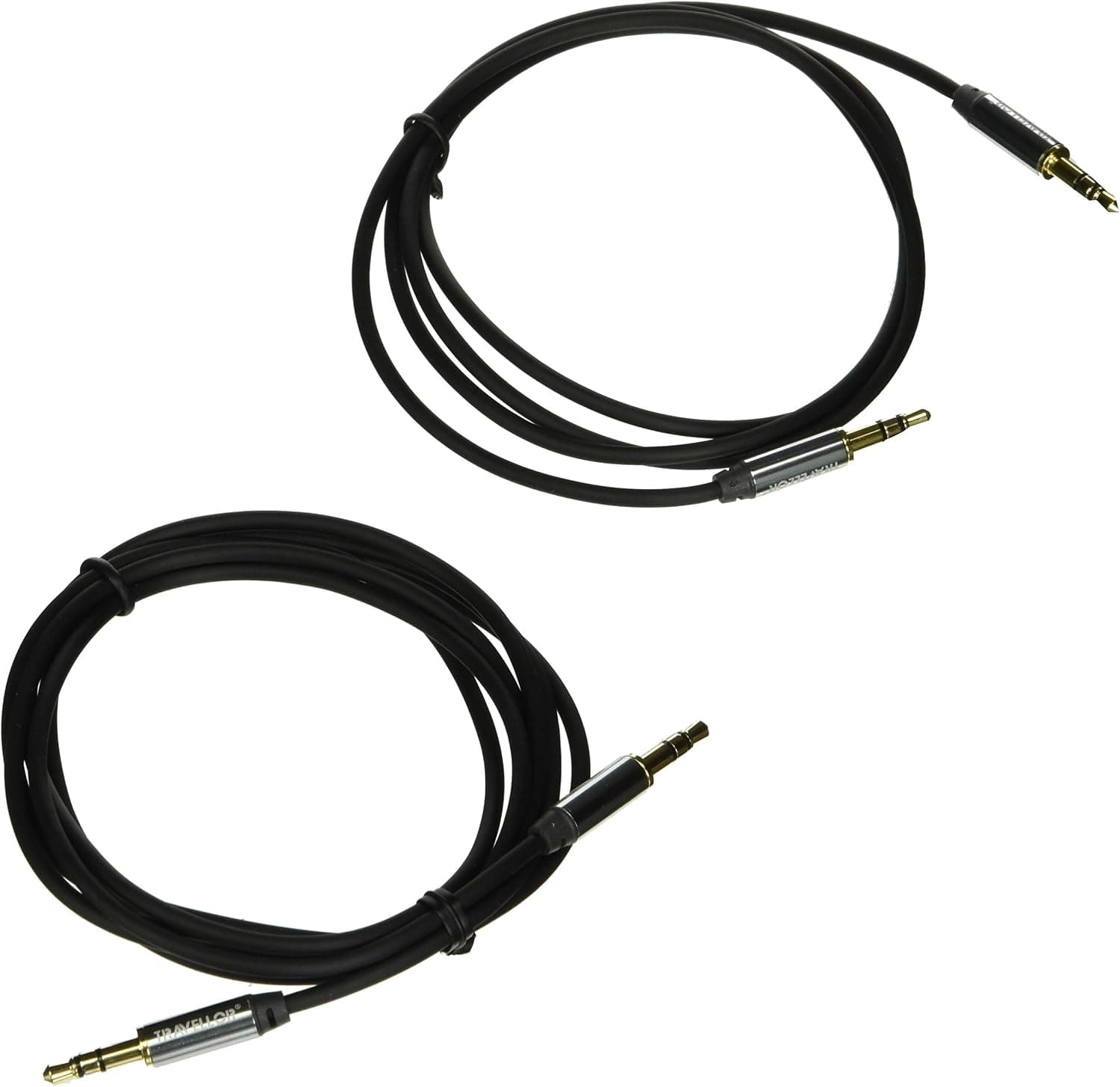Aux Cable (2 Pack) 3Ft&5Ft 3.5mm Audio Cables for Car/Auto Stereo, Headphone Mp3 Player, iPhone, iPod, iPad, Computer & Auxiliary Input Connector (2packBlack)