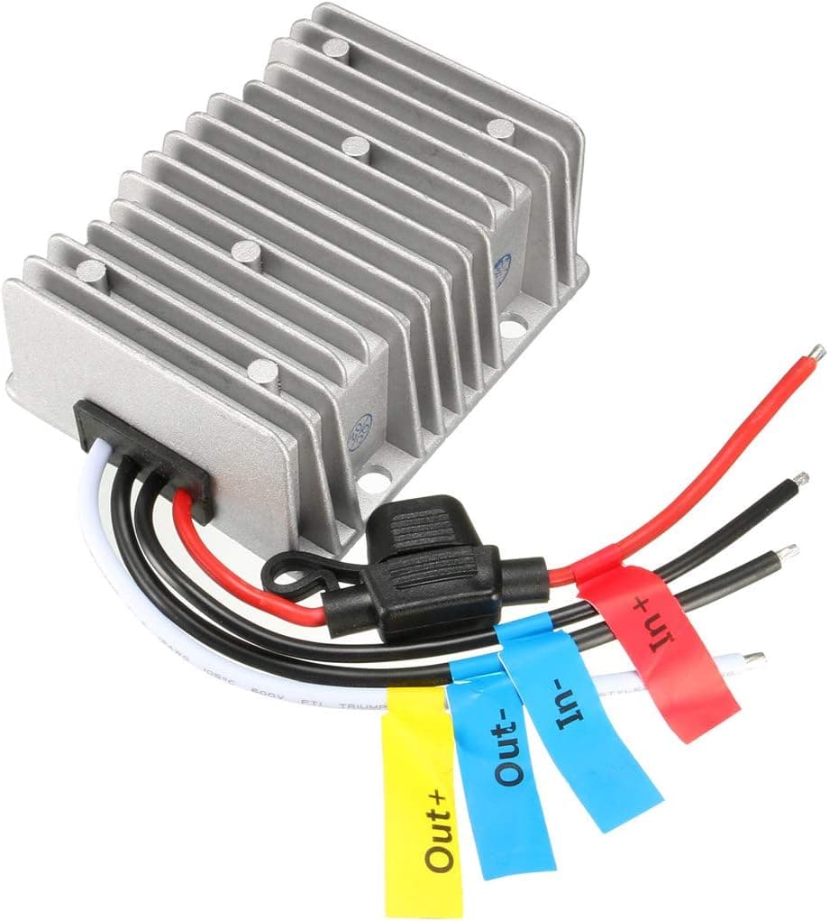 uxcell New Big-Size Waterproof DC 36V (28-50V) to 12V 30A 360W Car Power Supply Module Voltage Converter Regulator