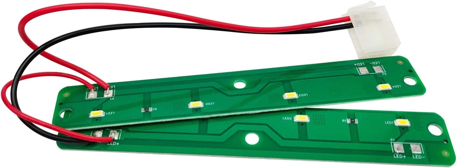 Bydorunce W11043011 Refrigerator LED Light Board for W10866538 AP6047972 PS12070396 No White Plastic Housing (LED PCB ONLY)