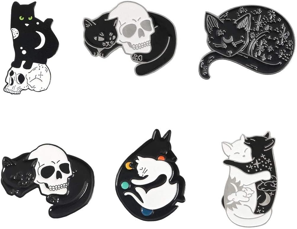 Liasun Cute Enamel Pin Set Lapel Pins Brooches Cartoon Brooch Badge Pins for Clothes Bags Backpack for Women