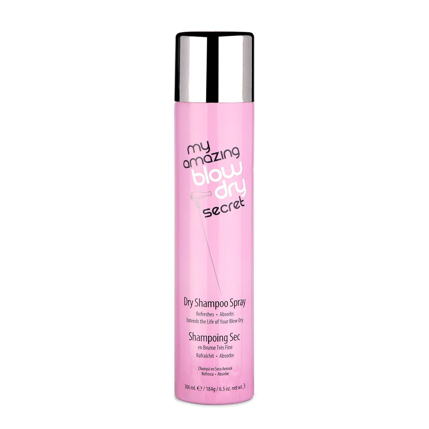 My Amazing Blow Dry Hair Shampoo Spray, Refreshing Hair Shampoo, Proven Remedy for Oily Hair - Powerful No-Rinse Shampoo, Perfect for Colored Hair and Volumizing with Floral Fusion Scent