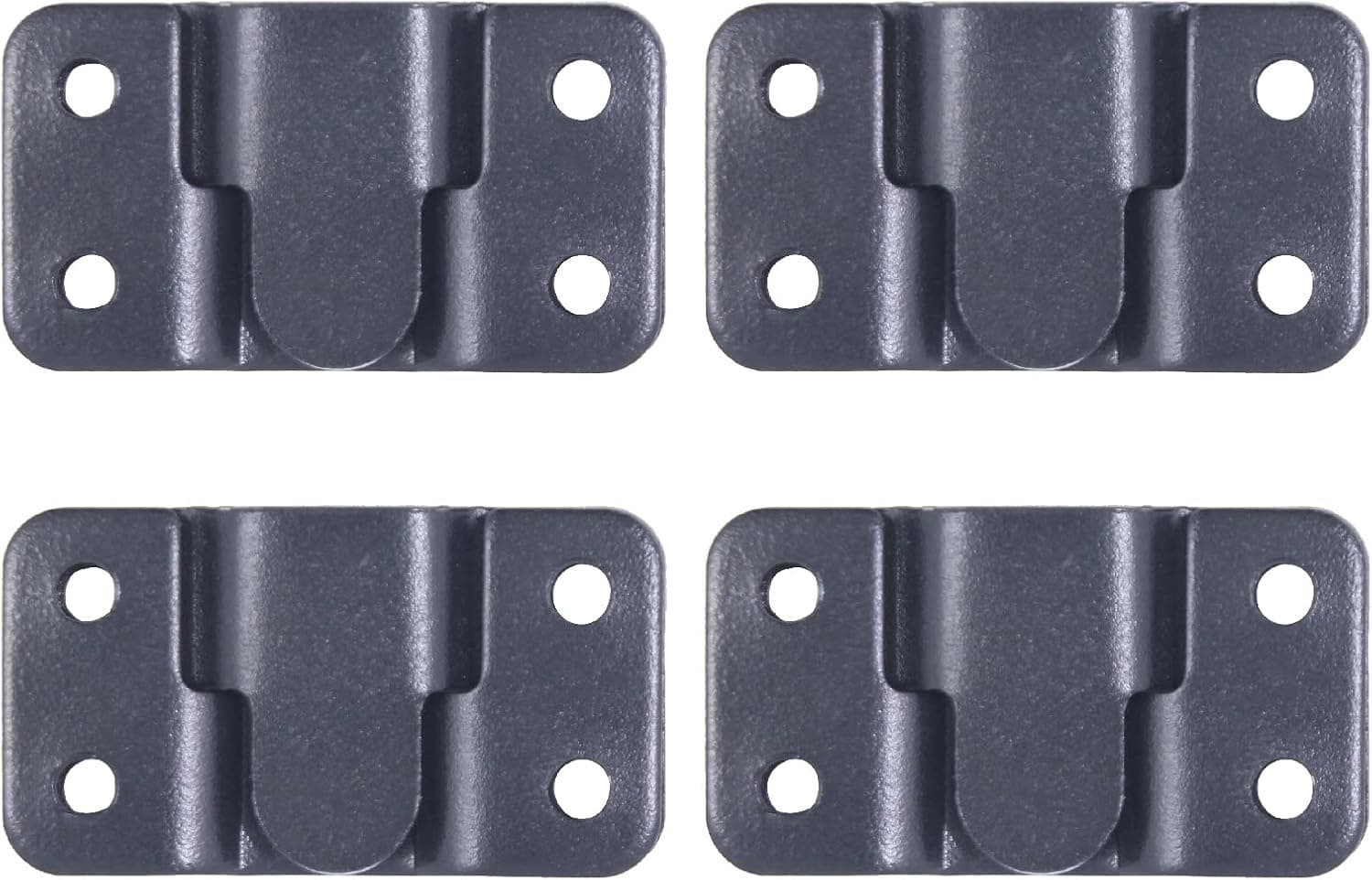HOWDIA 8 Black Flush Mount Bracket Picture Hanging Hooks Heavy Duty sectional Couch connectors for Hanging Picture Frame Mirror or Connecting Sofa