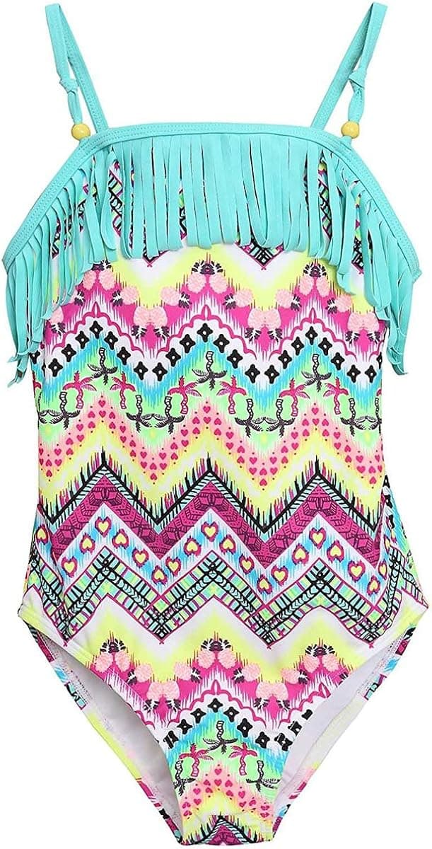 Sociala Baby Girl's Tropic One Piece Swimsuit Swimwear Bathing Suit Rash Guard