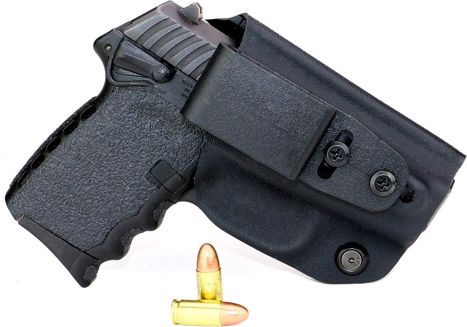 FoxX Holsters Deluxe Trapp Kydex IWB Holster - SCCY CPX-1 & CPX-2 Our Smallest Inside Waistband Holster Adjustable Cant & Retention, Conceal Carry
