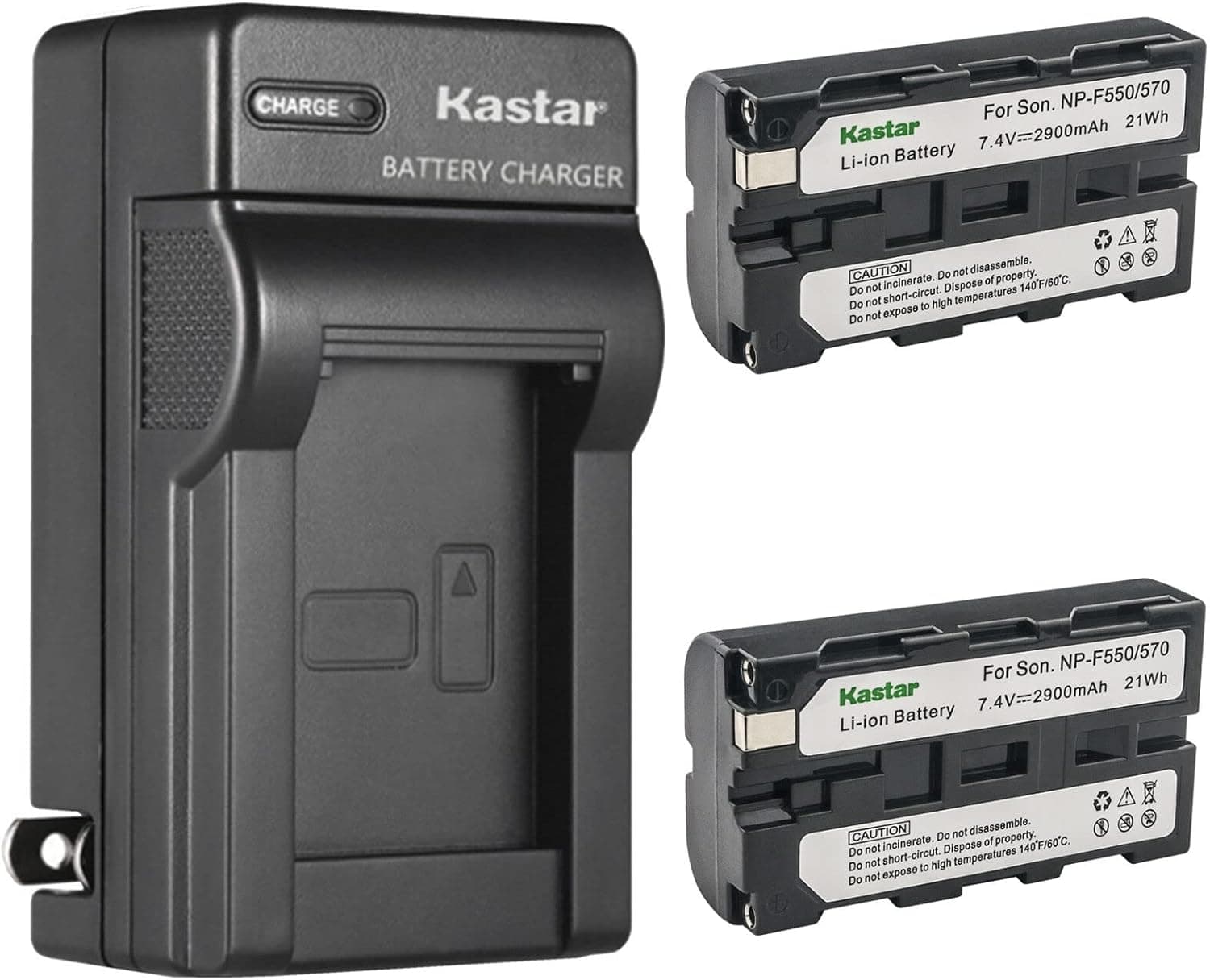 Kastar 2-Pack Battery and AC Wall Charger Replacement for Sony MVC-FD75 MVC-FD81 MVC-FD83 MVC-FD85 MVC-FD87 MVC-FD88 MVC-FD90 MVC-FD91 MVC-FD92 MVC-FD95 MVC-FD97 MVC-FDR1 MVC-FDR3 PBD-D50 PBD-V30