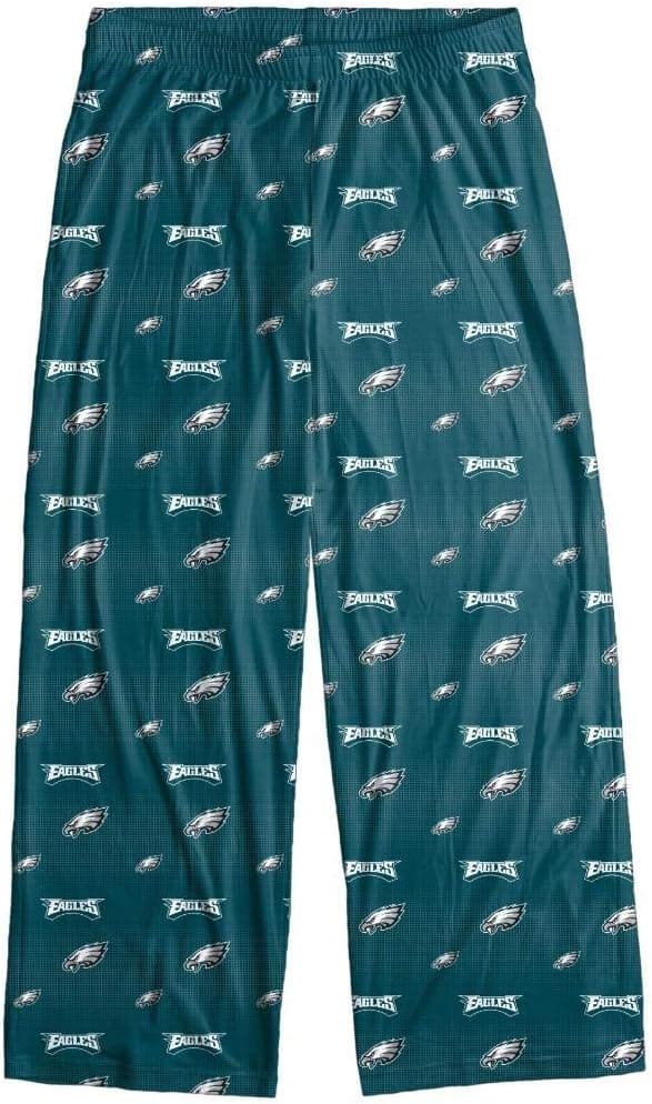 Philadelphia Eagles Men's Scatter Pattern Pajama Lounge Multi Color Pants