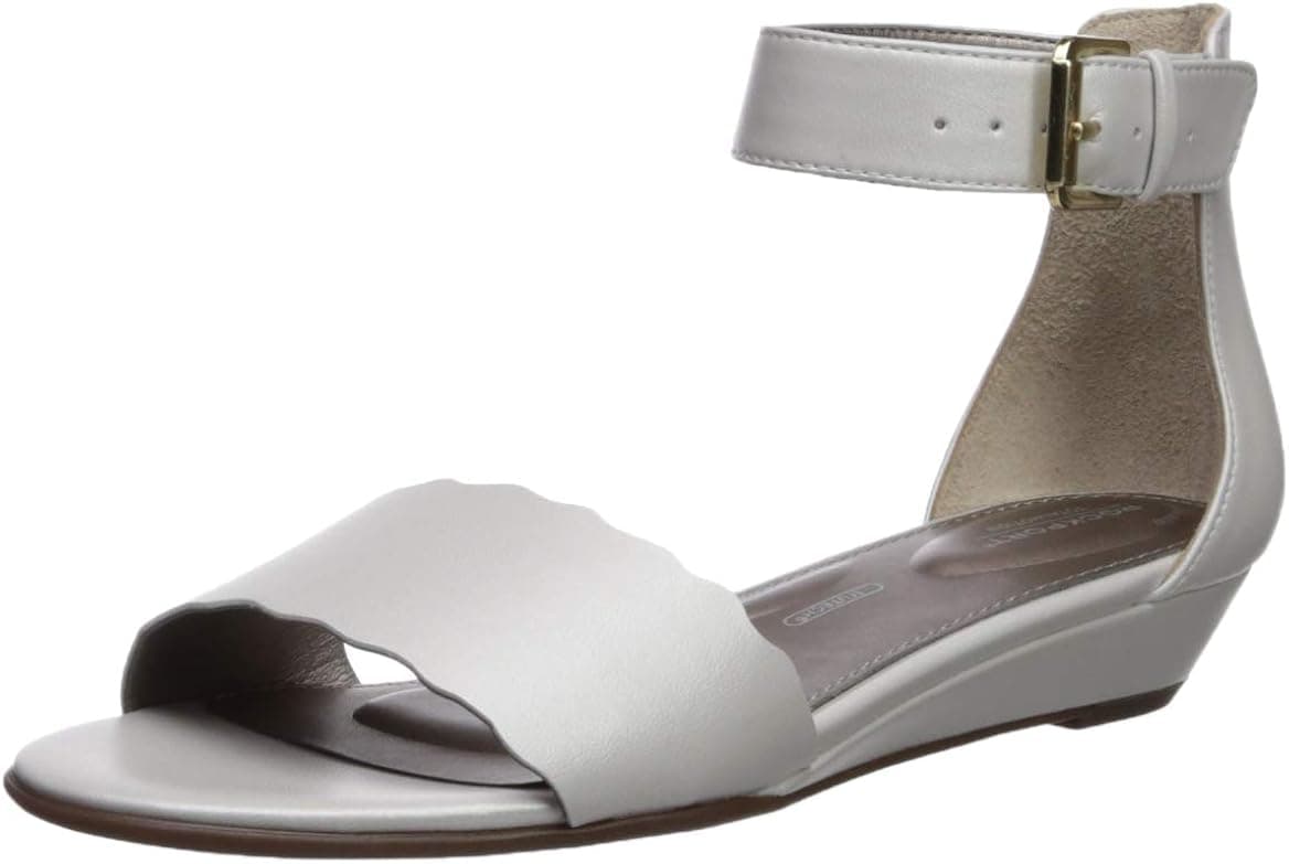Rockport Women's Tm Zandra Curve ANK Wedge Sandal