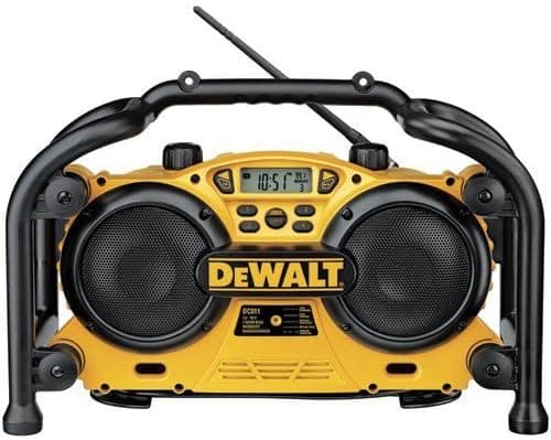 DEWALT DC011 Combination Work Site Radio and 7.2-Volt to 18-Volt Pod-Style Battery Charger