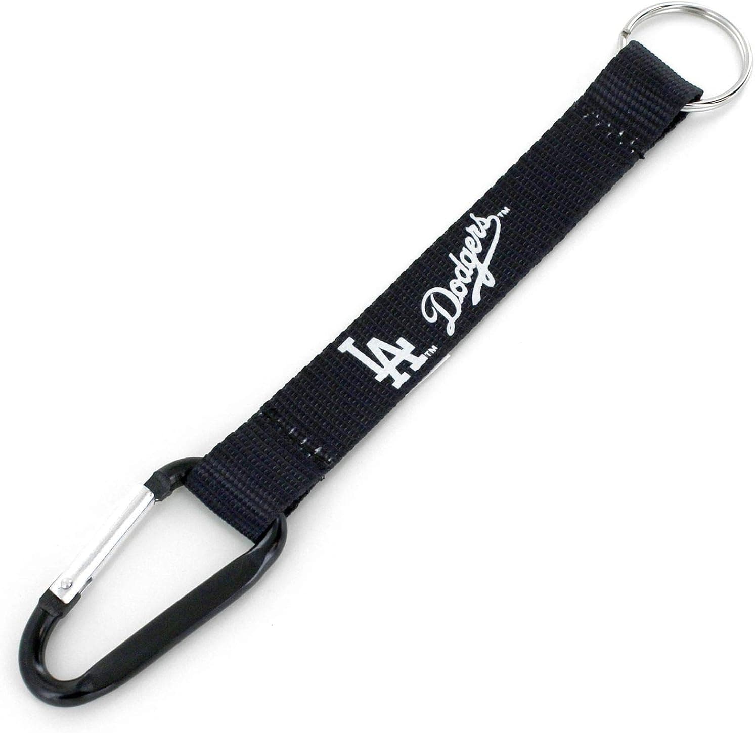Aminco Los Angeles Dodgers Black Carabiner Lanyard Keychain