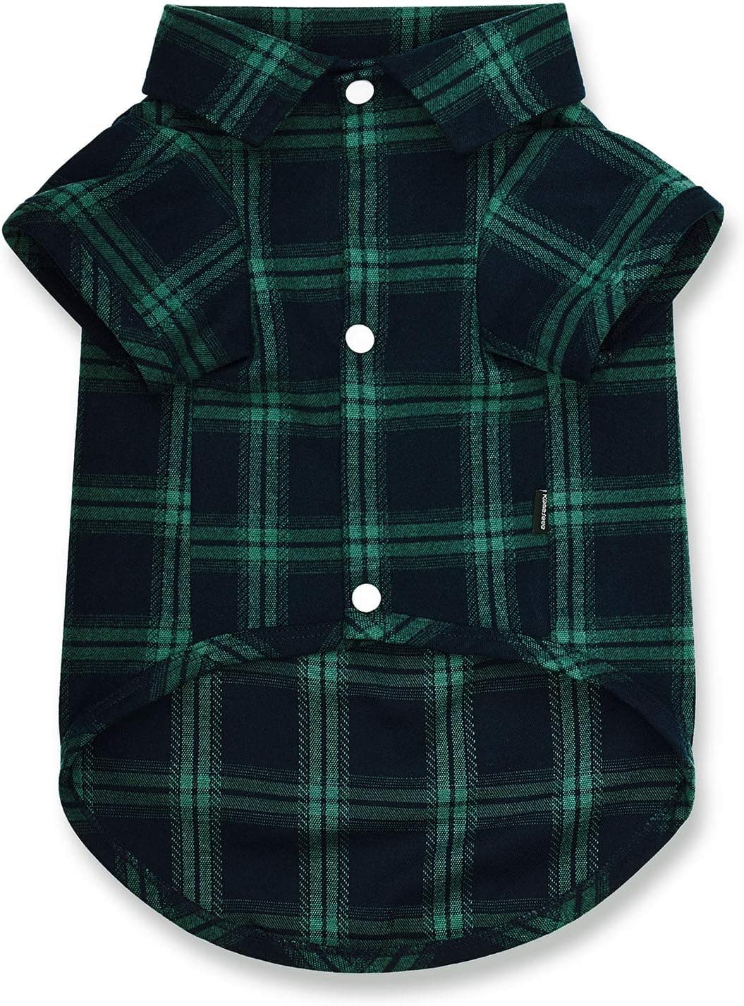 Koneseve Dog Shirt, Pet Plaid Shirts Clothes T-Shirt, Sweater Bottoming Shirt Soft Clothing for Small Dogs Cats Puppy Grid Apparel Adorable Pajamas, Christmas Costumes { Green#1; XS/Extra Small }
