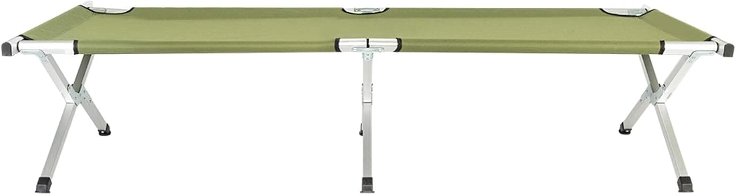 Bysesion GT1-JL Portable Folding Camping Cot with Carrying Bag Army Green