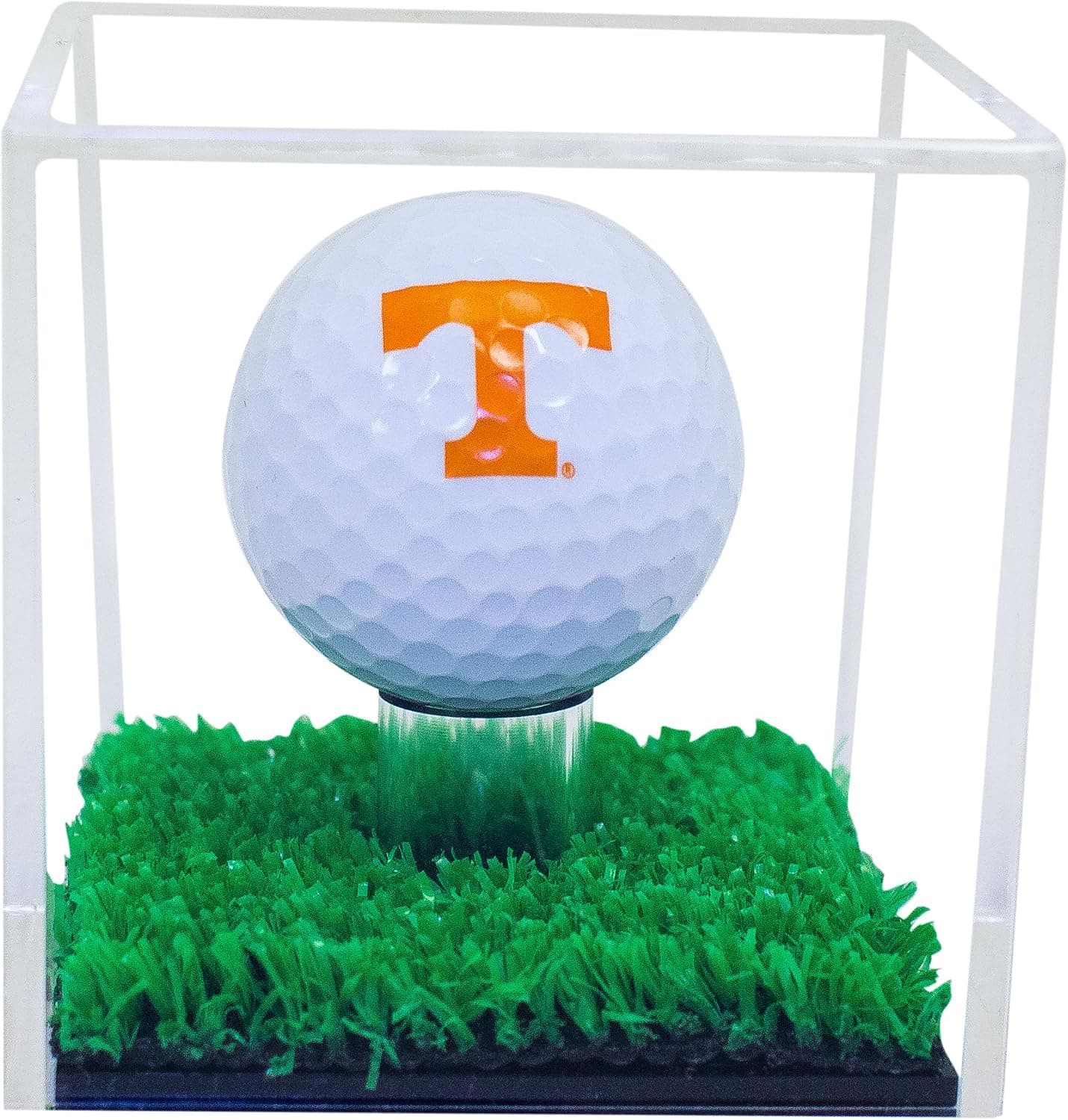 Better Display Cases Acrylic Golf Ball Display Case with Turf Base