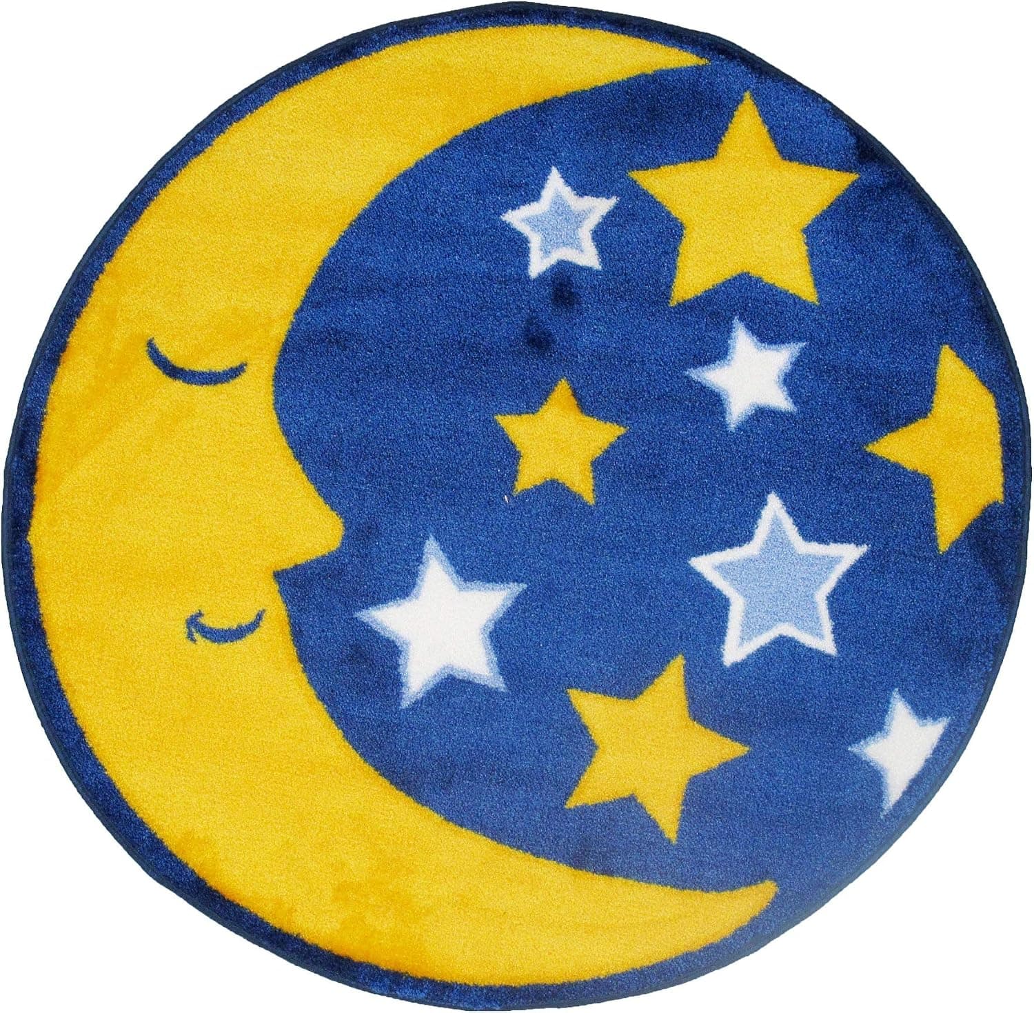 LA Rug Fun Time Shape Area Rug, 31" Round, Multi