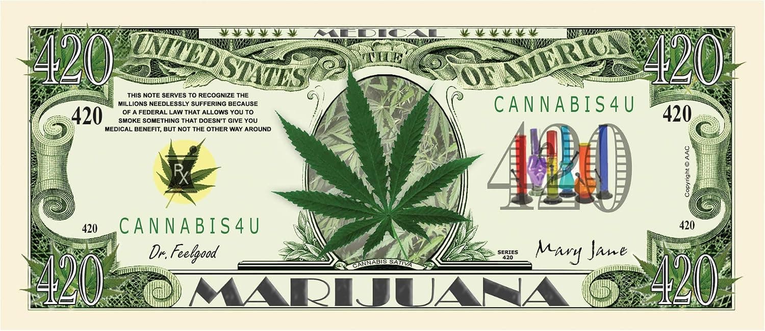 Medical Marijuana 420 Bill With Bill Protector