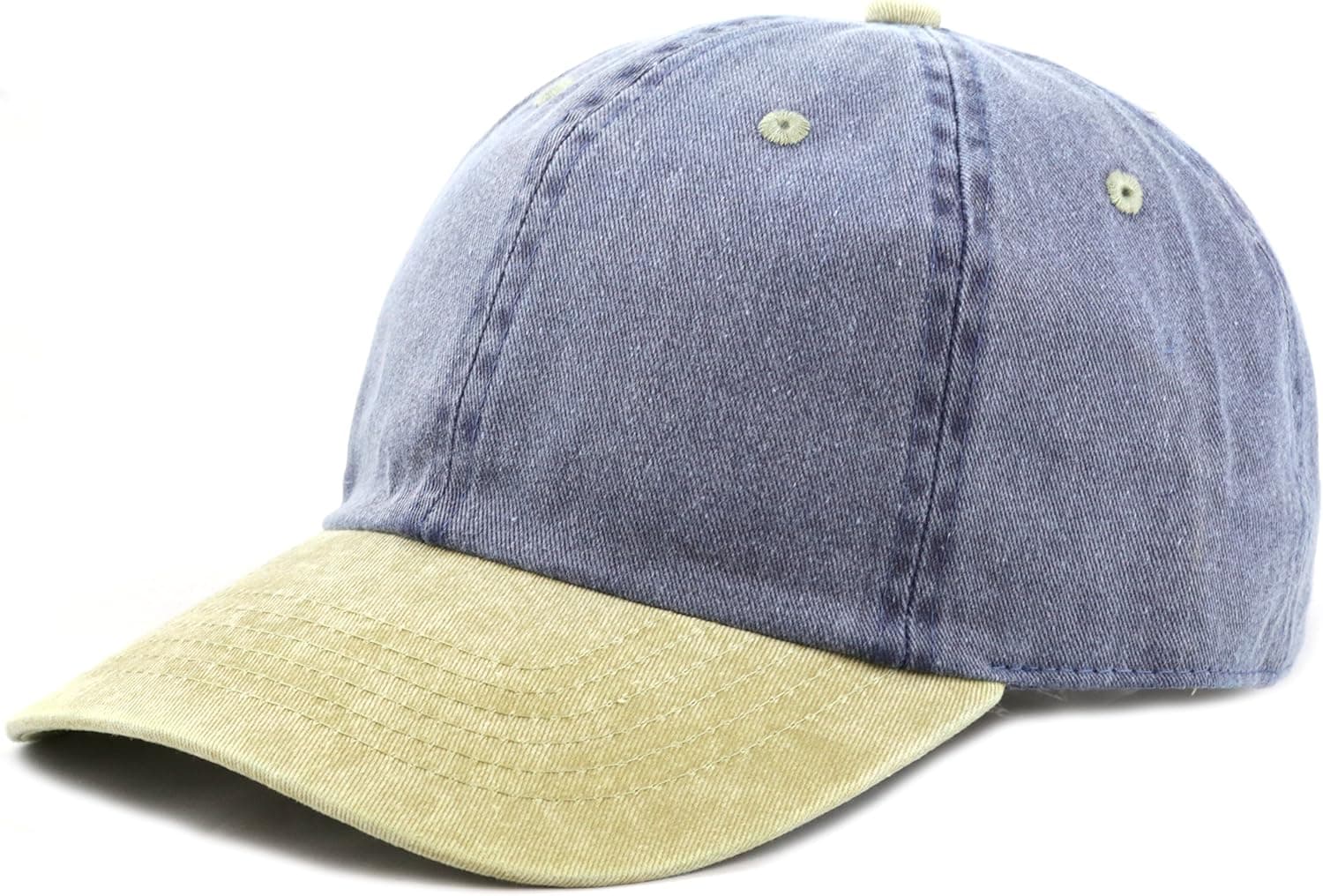 The Hat Depot 100% Cotton Pigment Dyed Low Profile Dad Hat Six Panel Cap