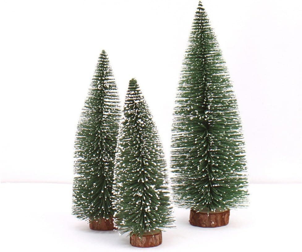 Fxbar Mini Christmas Tree Stick White Cedar Desktop Small Christmas Tree Festival Home Decor, Green 10cm to 30cm (30CM)