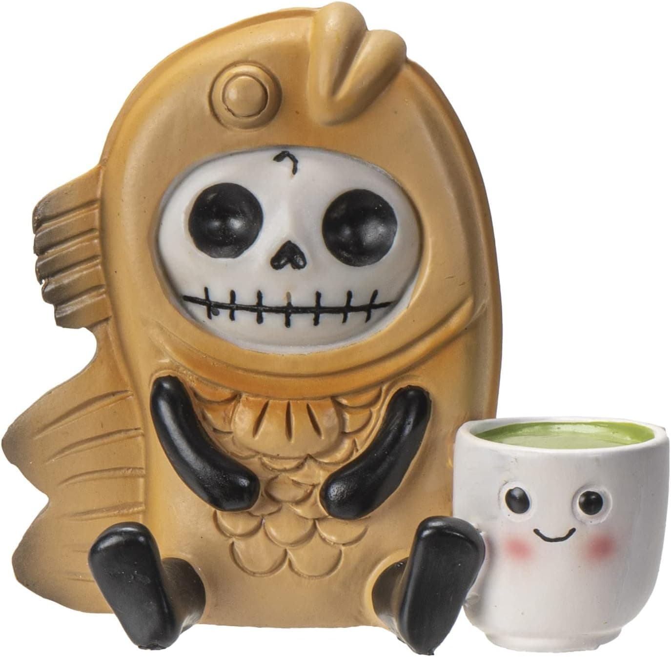 Pacific Trading Furrybones Tai Taiyaki Skeleton Figurine 3.2 Inch Multicolor