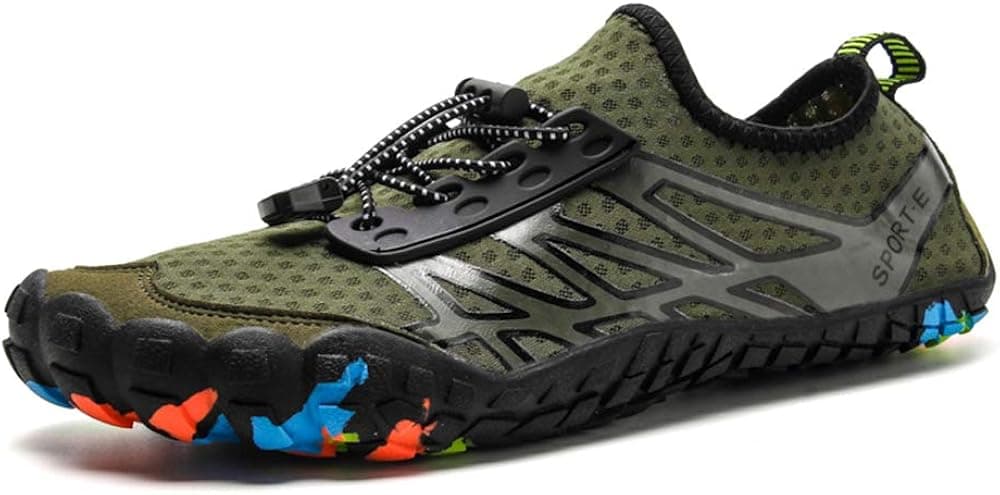 Azooken Summer Water Shoes Aqua Shoes Men Women Outdoor Quick Dry Barefoot Toe Shoes for Surfing Yoga Exercise Beach Swim Hiking