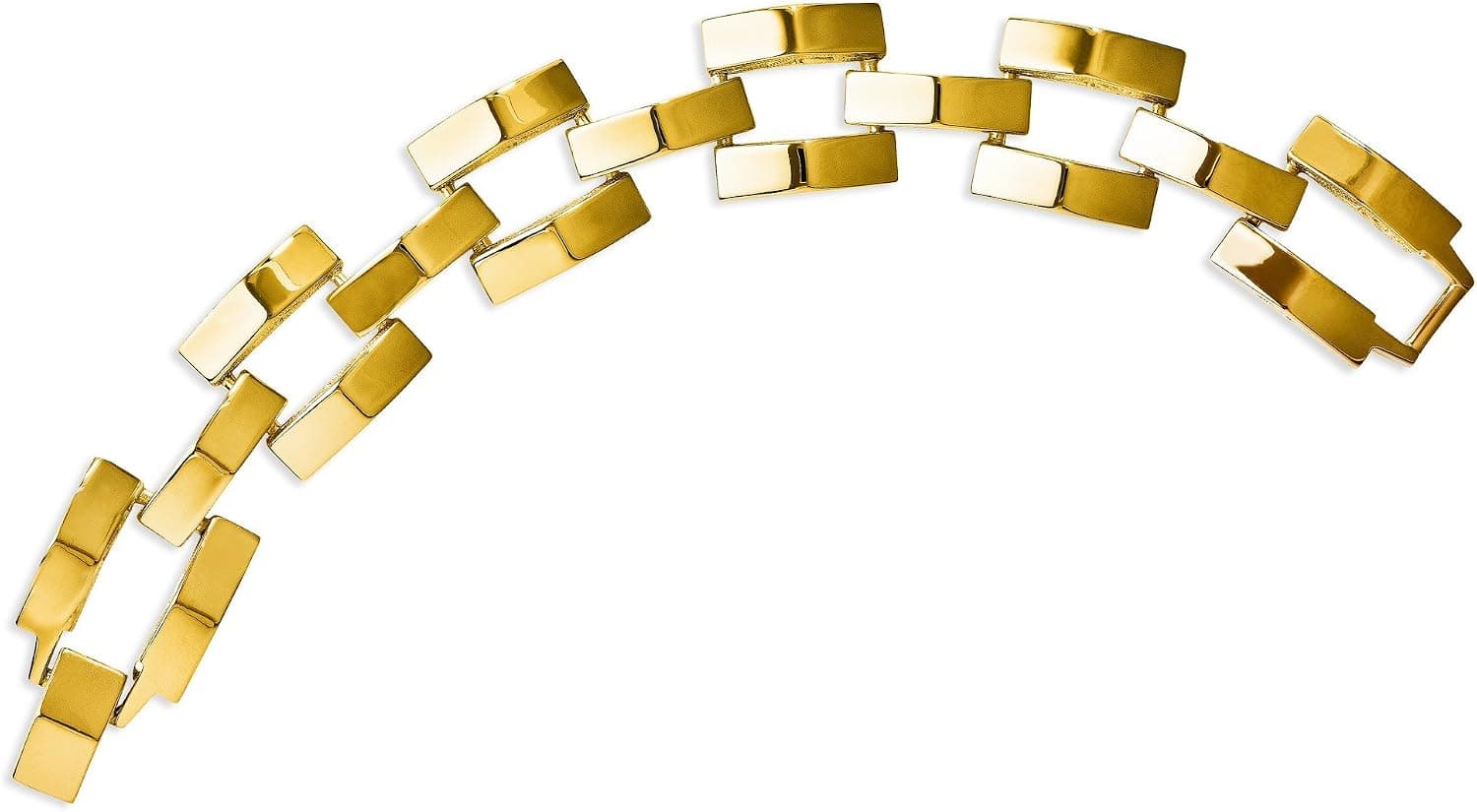 Jacqueline Kennedy Collection Pyramid Polished 7.5in Bracelet