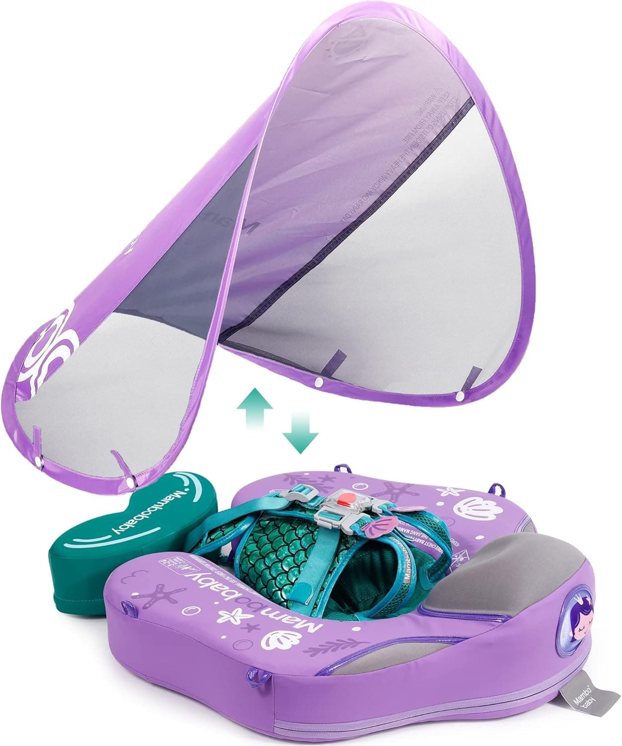 Upgrade Mambobaby Float for Infant Waist Swimming Ring Swim Trainer Life Vest Non-Inflatable Floats Toys with Adjustable Safety Strap
