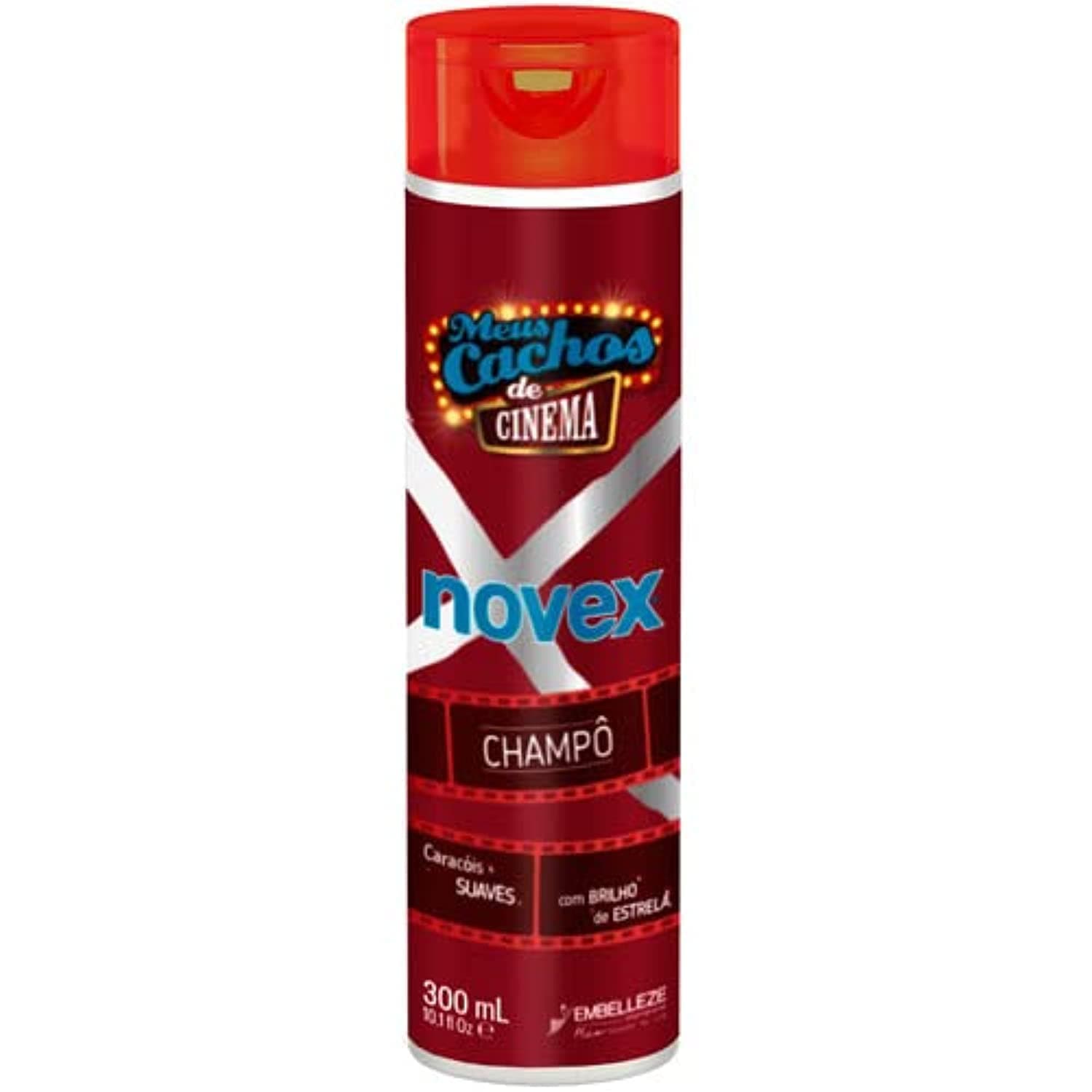 NOVEX My Curls Movie Star Shampoo 10.1oz/ 300ml - Sulfate Free Gentle Cleanser Shampoo for Dry, Dull and Damaged Curly Hairs. Infused with Blended Oils