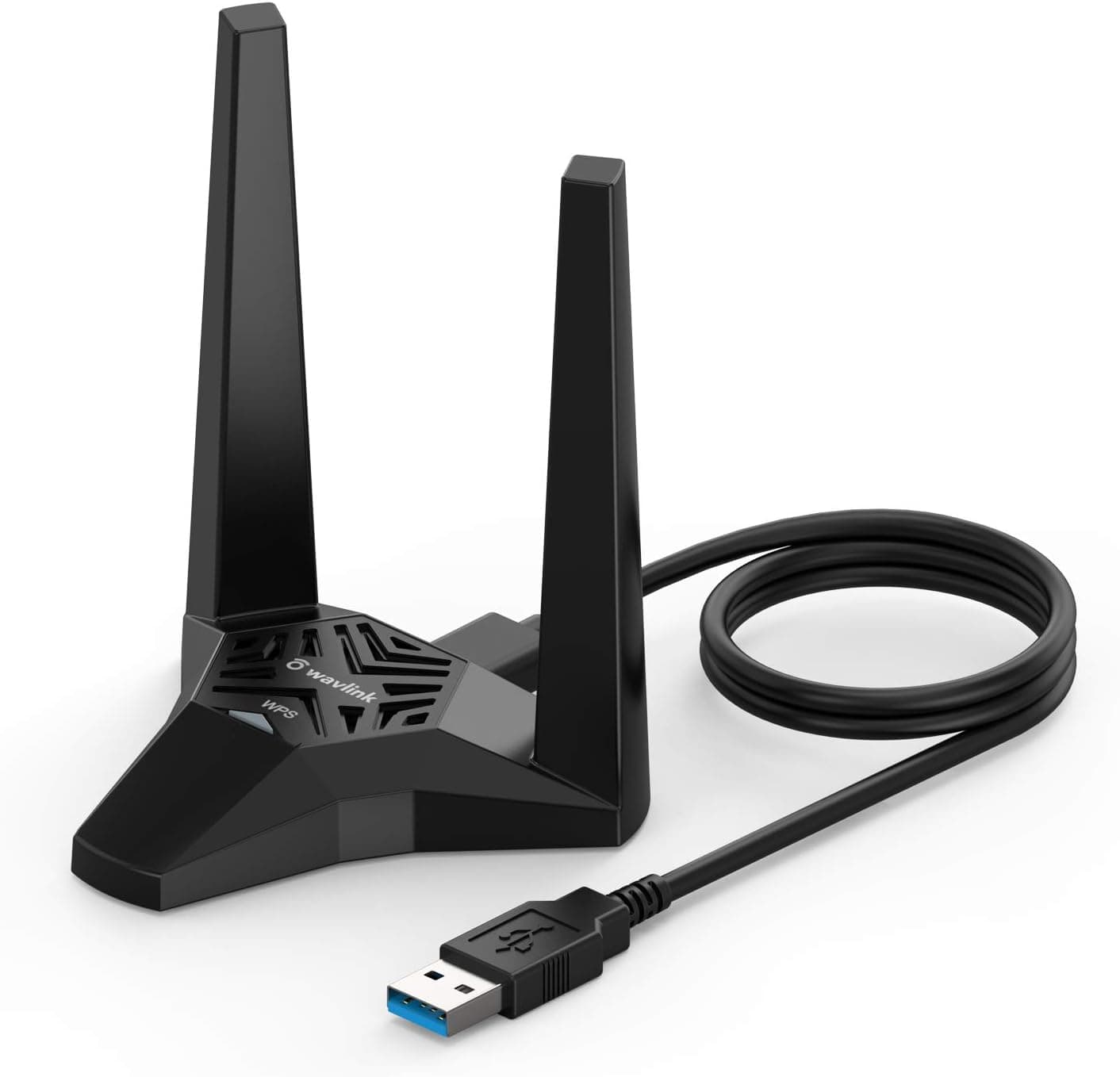 Wavlink USB 3.0 WiFi Adapter for PC, AC1300 Dual Band 5GHz+2.4GHz Wireless Network Adapter with High Gain Antennas for Windows XP/Vista/7/8/8.1/10/11 MacOS 10.7-10.15