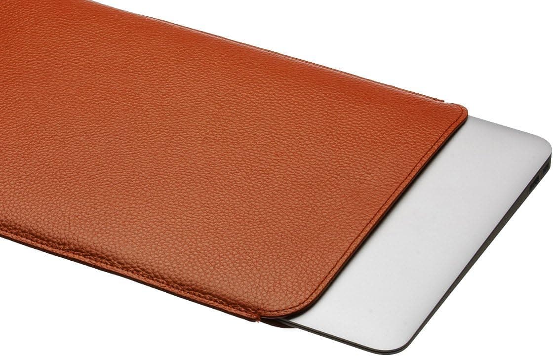 UPPERCASE Genuine Leather Pouch / Sleeve Case for The MacBook Air 13 13.3 inch, Brown