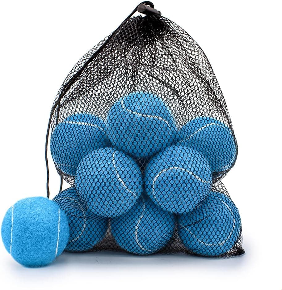 Magicorange Tennis Balls, 12 Pack Advanced Training Tennis Balls Practice Balls, Pet Dog Playing Balls, Come with Mesh Bag for Easy Transport, Good for Beginner Training Ball