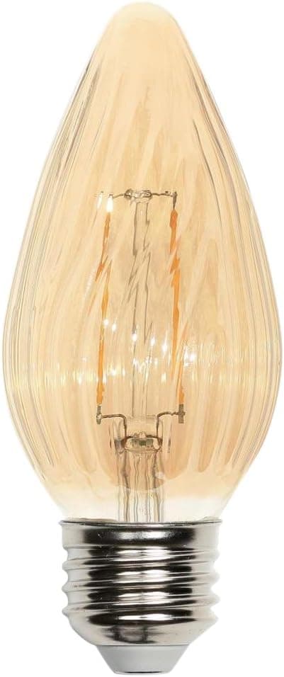 Westinghouse Lighting 0319520 25W Equivalent F15 Dimmable Amber Filament LED Light Bulbs with Medium Base (4 Pack)