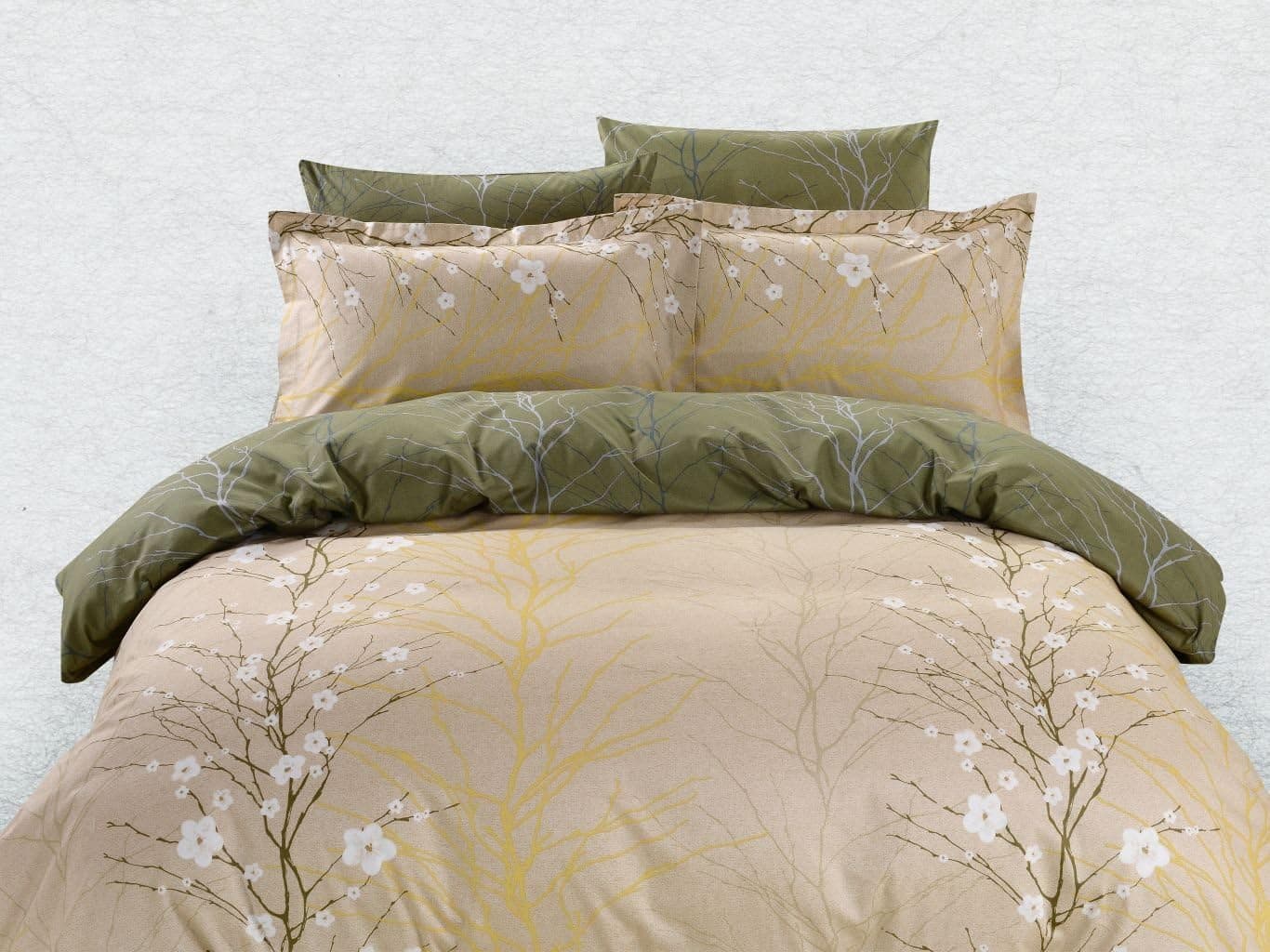 DM623Q Duvet Cover 6 PC Sheets Set, Dolce Mela Rodos Bedding Set