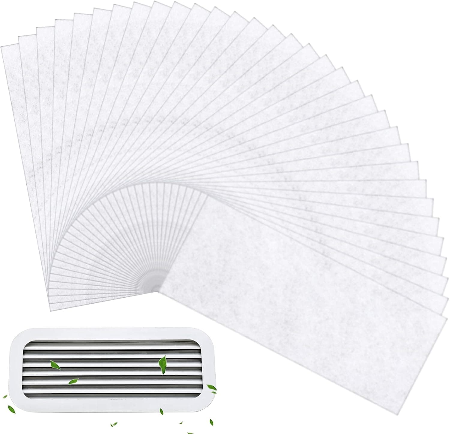 Air Vent Filter Air Purifier Filter Register Vent Filters Vent Dust Filter Air Conditioner Unit or Heater Vent Filter for Trapping Dirt, Dust, Pollen (32 Pieces, 4 x 10 x 0.06 inch)