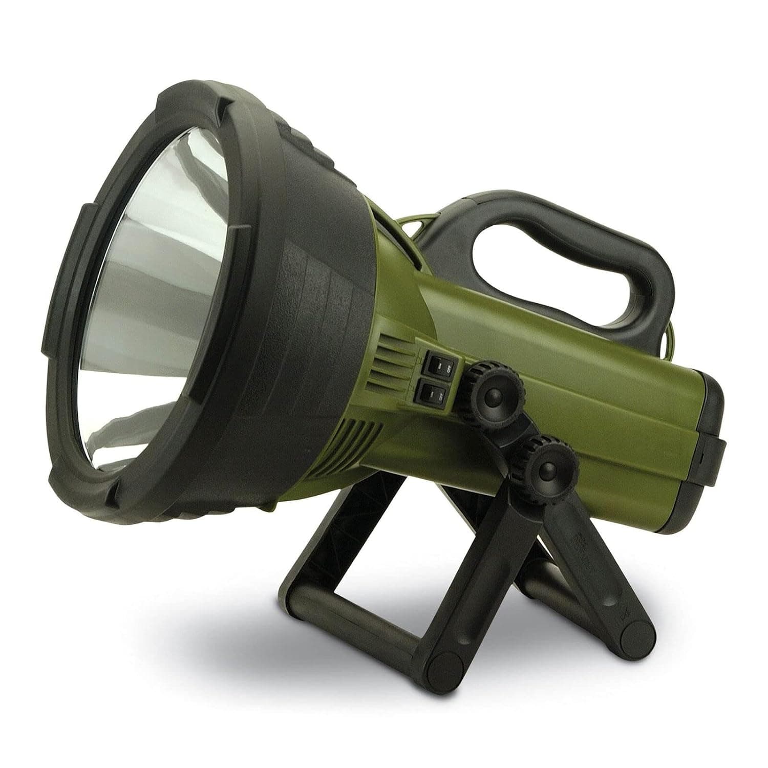 Cyclops Colossus 18 Million Candlepower 12V Handheld Halogen Rechargeable Spotlight with AC/DC Charger or 12V DC Car Plug Adapter