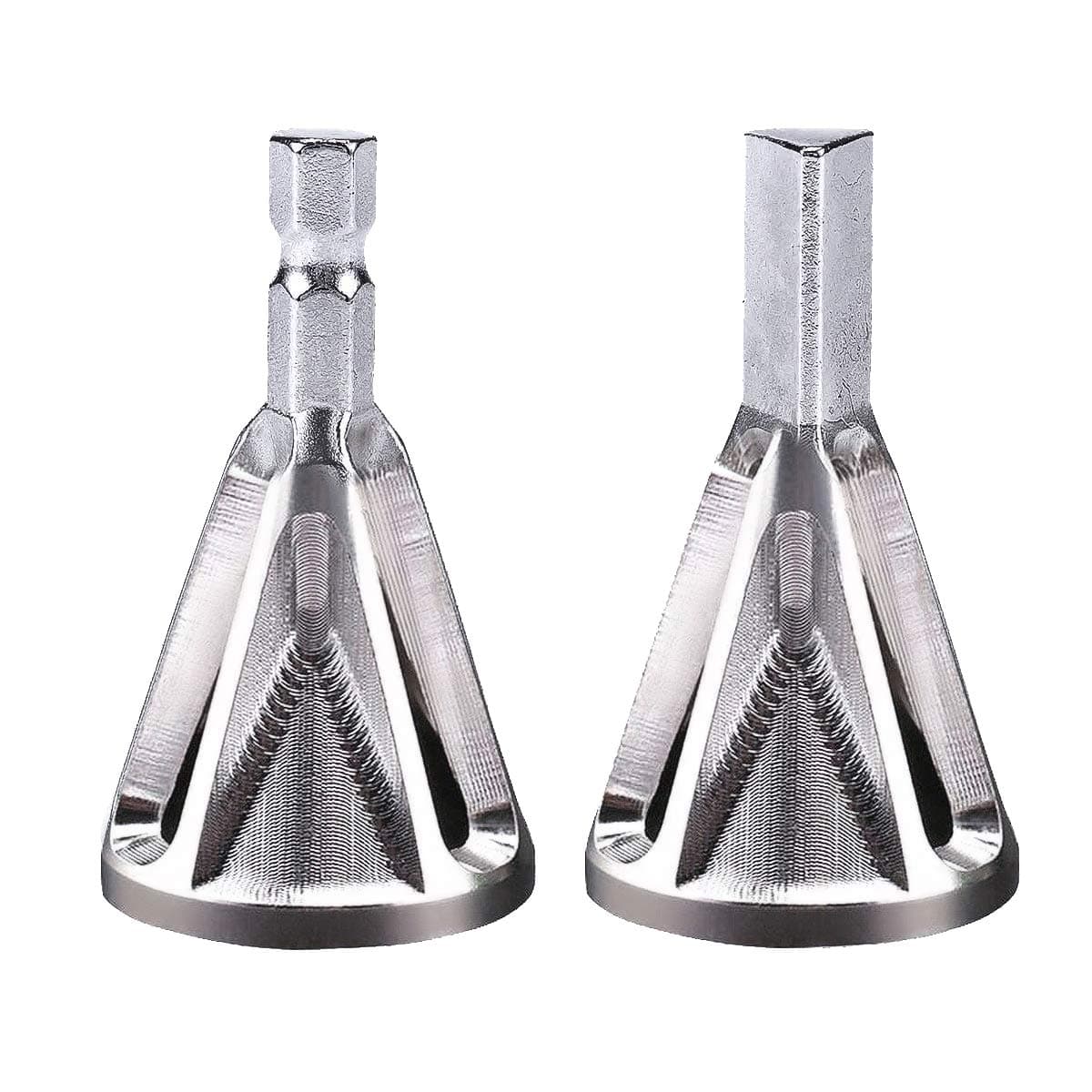 ANPHSIN 2 Pack Deburring External Chamfer Tool Stainless Steel Deburring Drill Bit Remove Burr Tool Sliver for 8-32 Bolts