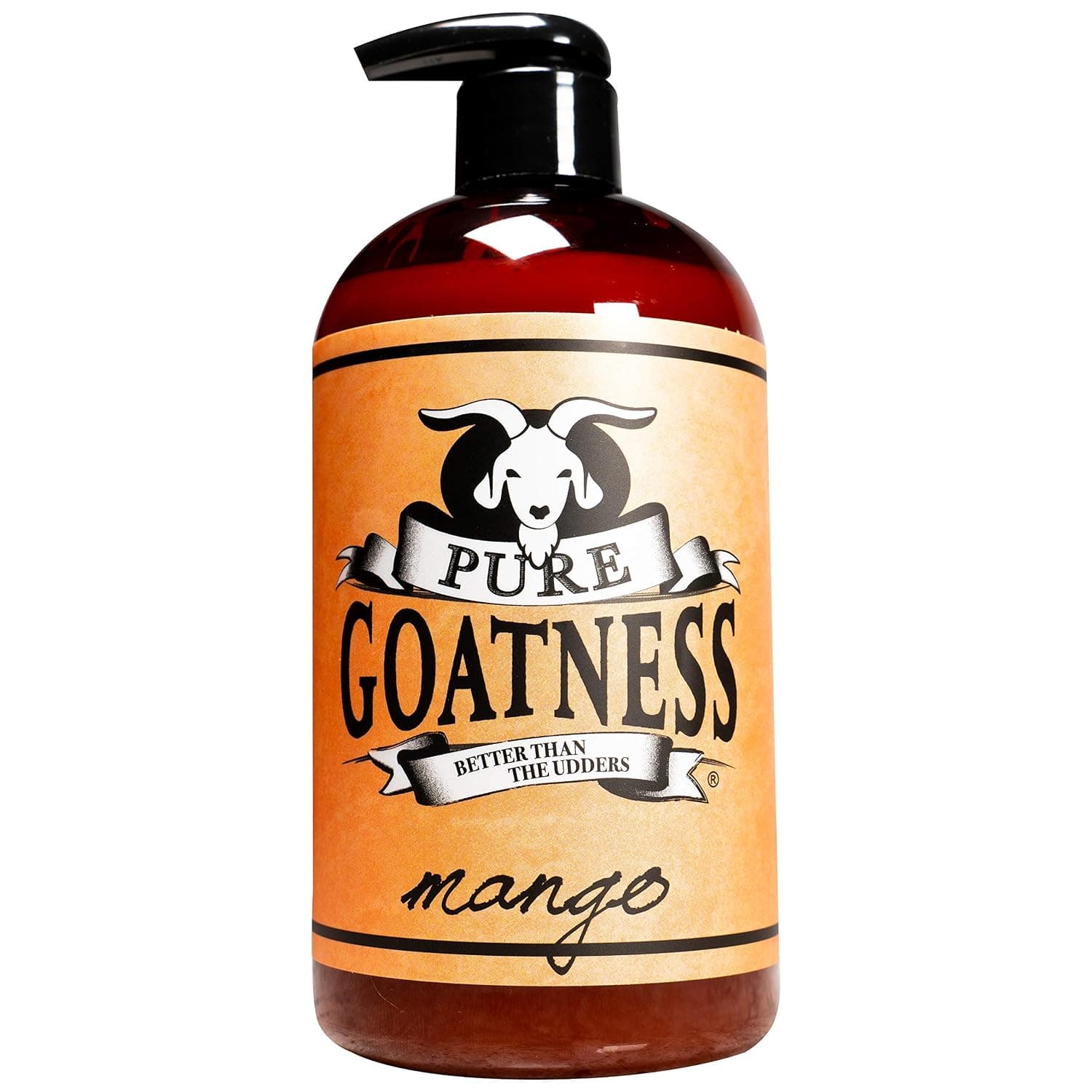Pure Goatness Premium Goat Milk Lotion Natural Skincare Body Hand and Face rejuvenating and cleansing moisturizer (Mango, 16oz)