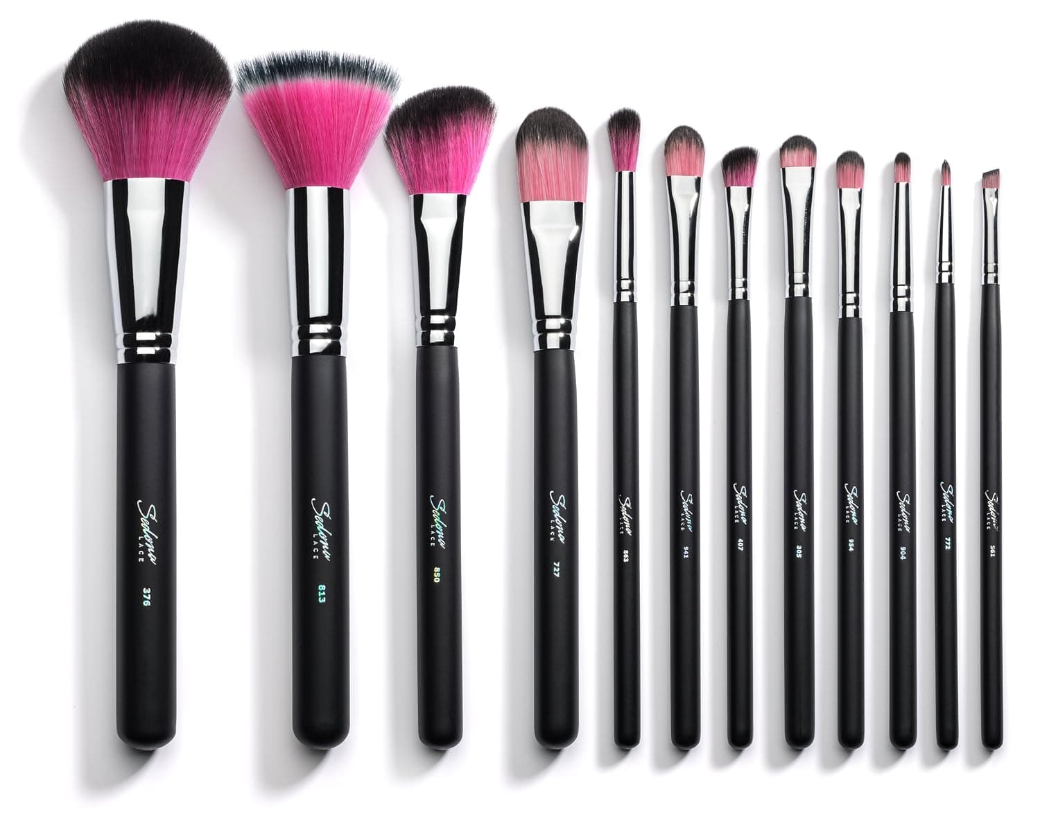 Sedona Lace 12 Piece Synthetic Professional Makeup Brushes with Brush Cup Holder