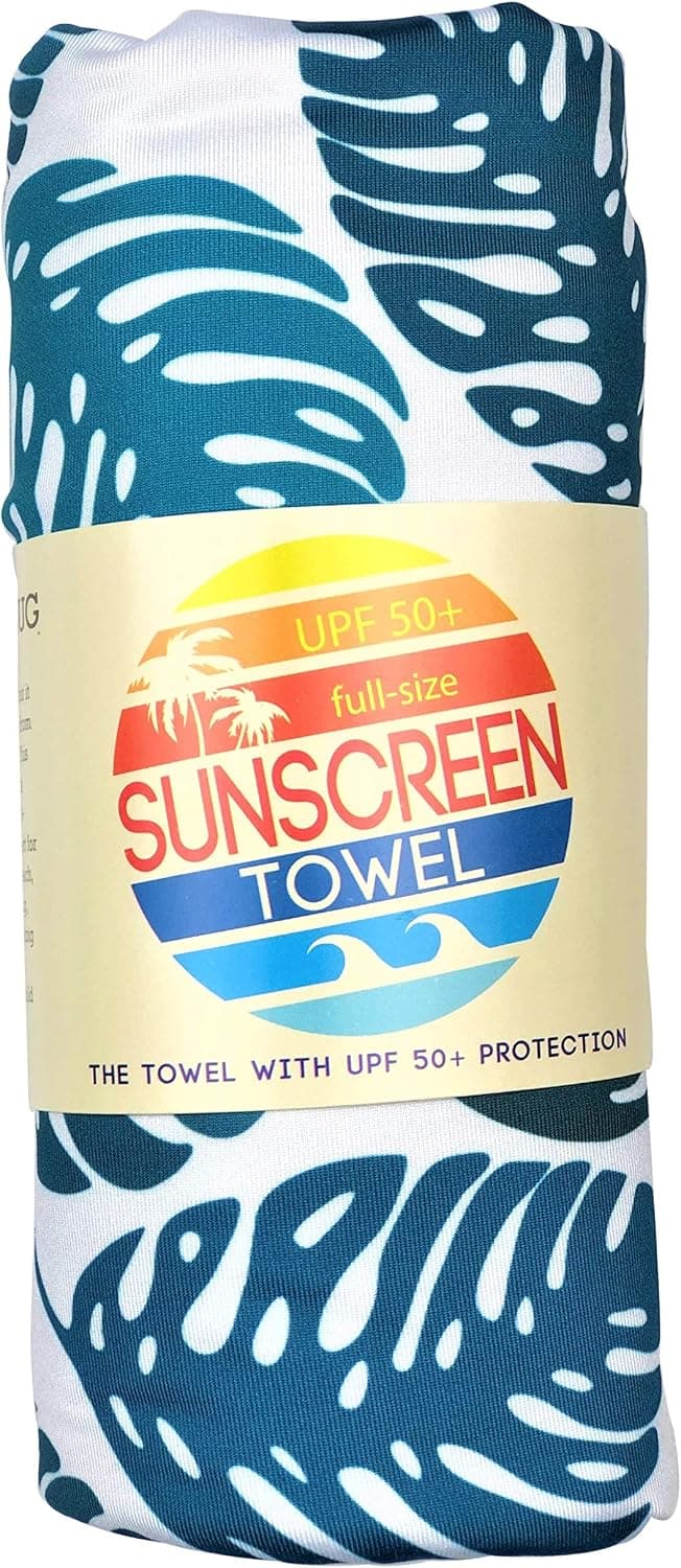 eonou Luv Bug Company UPF 50+ Sunscreen Towel Full Size (Palm Leaf)