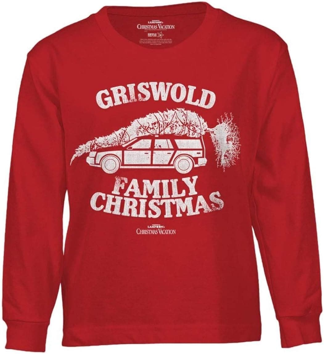 National Lampoon’s Christmas Vacation Adult Long Sleeve T-Shirt Griswold Family Christmas Funny X-Mas Officially Licensed