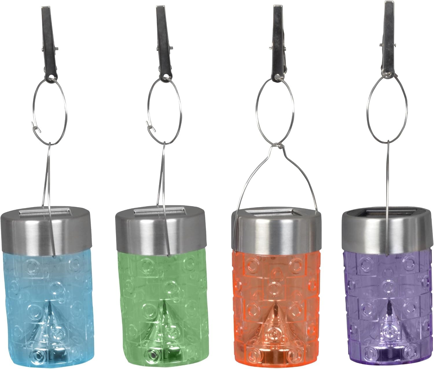Moonrays 91280MC Solar Powered Umbrella Party Lights, 8-pack