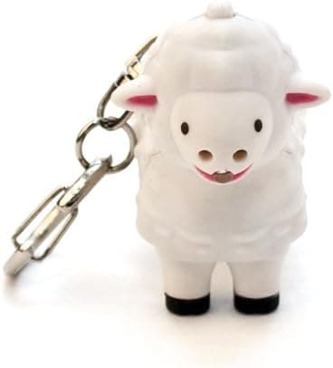 Kikkerland KRL22TC Sheep LED Keychain with Sound
