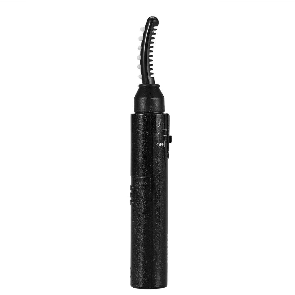 Heated Eyelash Curler, USB Rechargeable Electric Eyelash Curler Brush with LED Light and Comb, Long Lasting Heated Lash Curler for Women